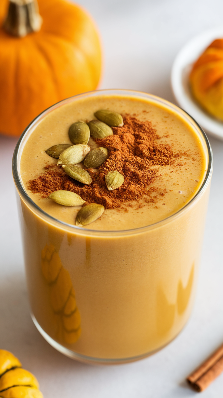 Pumpkin Spice Protein Smoothie for a Cozy Morning Reset - pumpkin spice protein smoothie