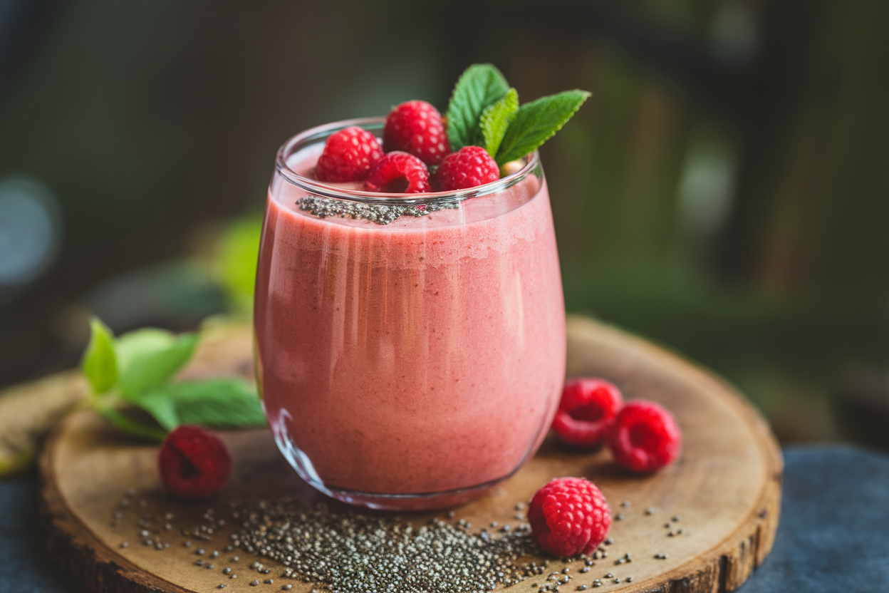 Raspberry Mango Smoothie for a Sweet Tropical Summer Blend - img featured