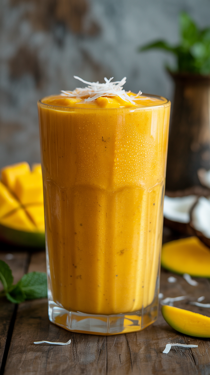 Thick Mango Smoothie Recipe - mango smoothie bowl toppings