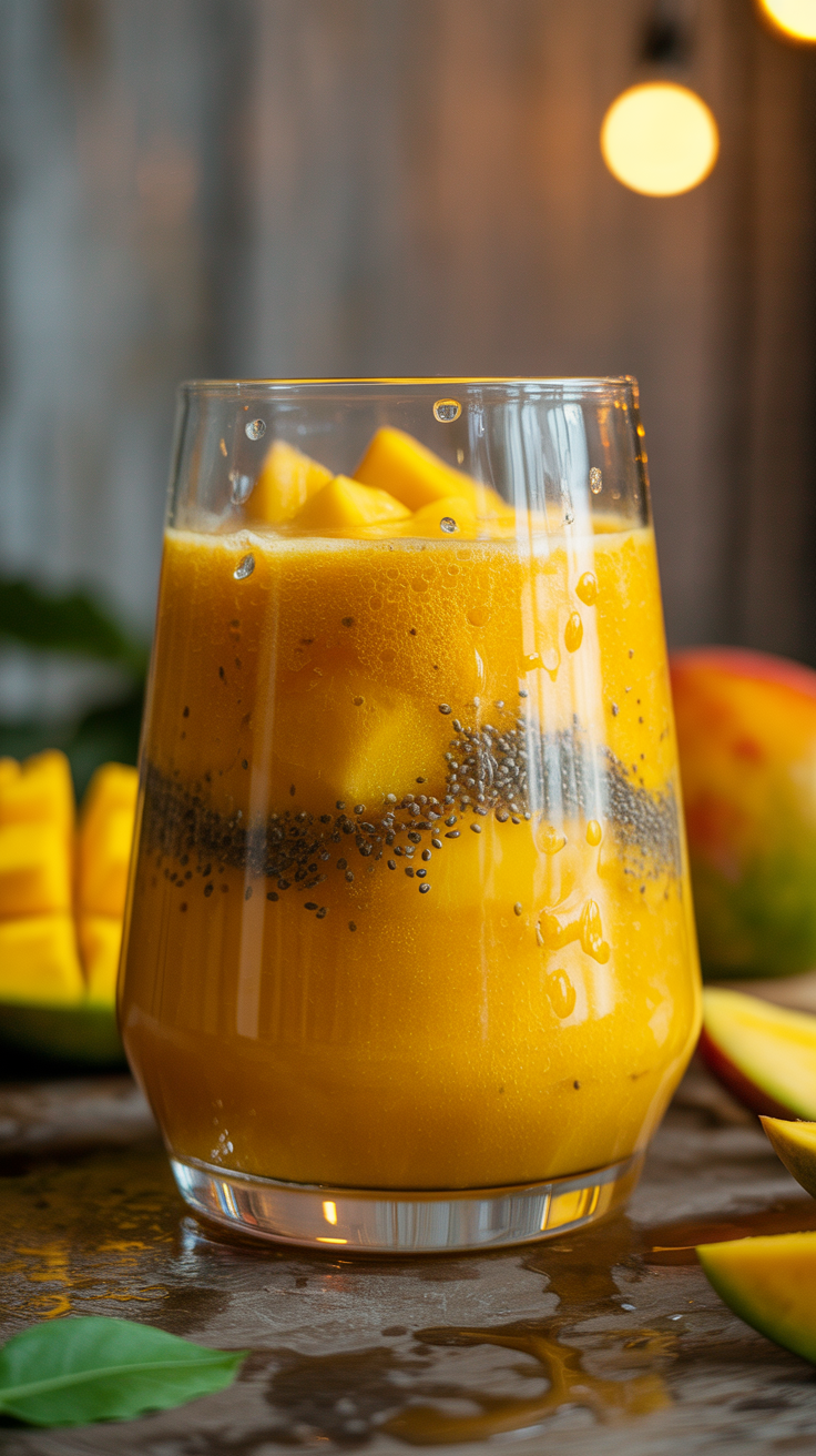 Thick Mango Smoothie Recipe - mango smoothie ingredients blender