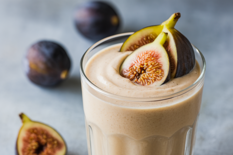 Vanilla Fig Smoothie for a Creamy, Elegant Breakfast - vanilla fig smoothie glass