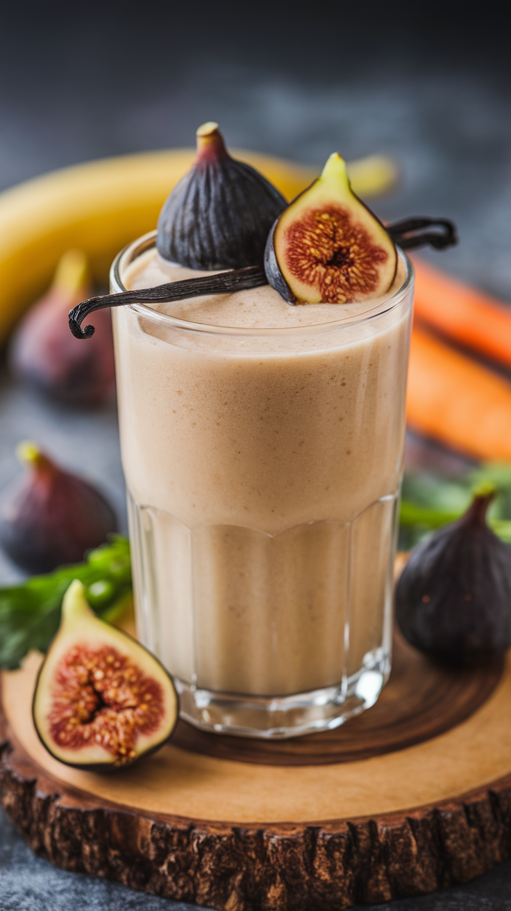 Vanilla Fig Smoothie for a Creamy, Elegant Breakfast - vanilla fig smoothie ingredients