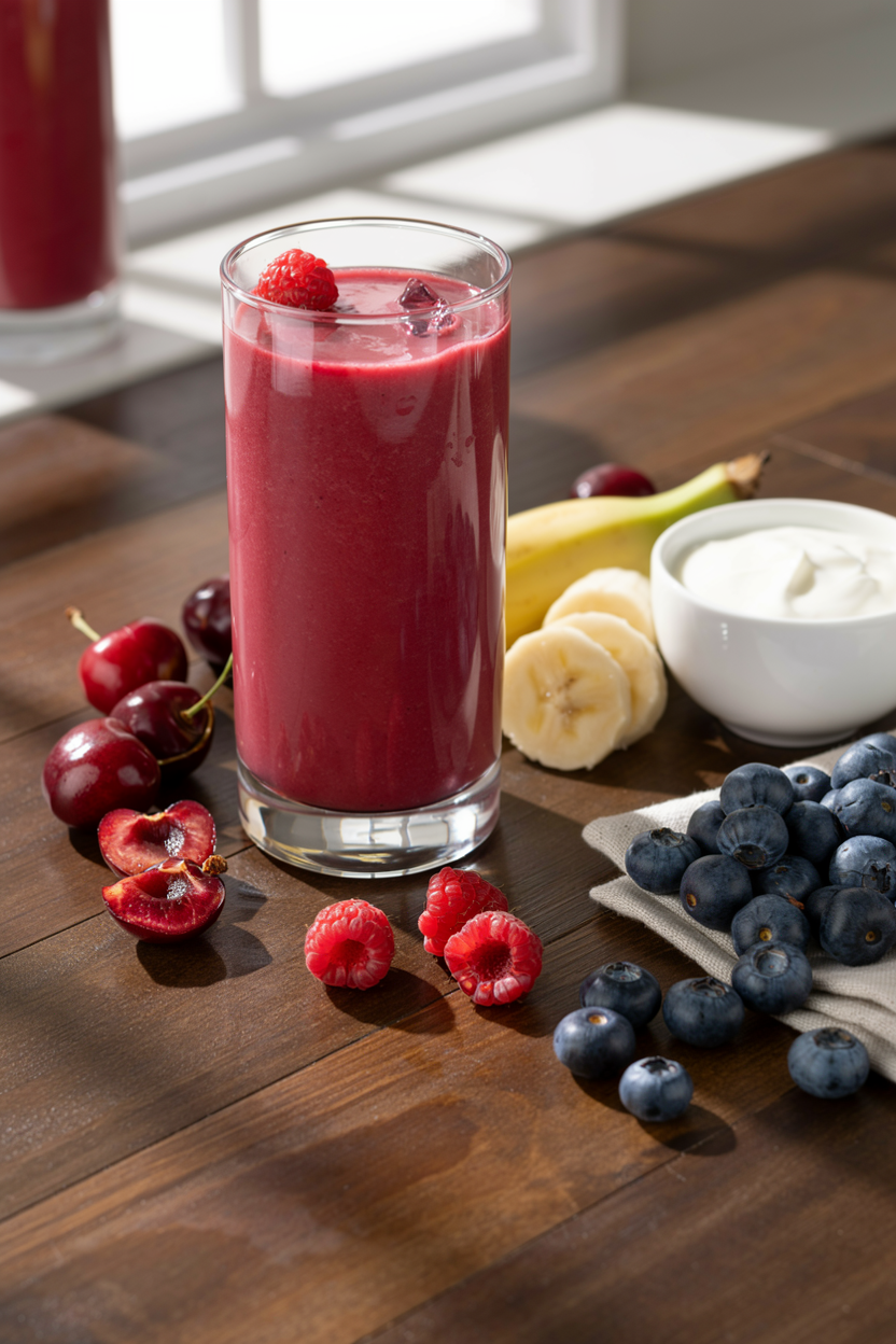 Cherry Berry Yogurt Smoothie