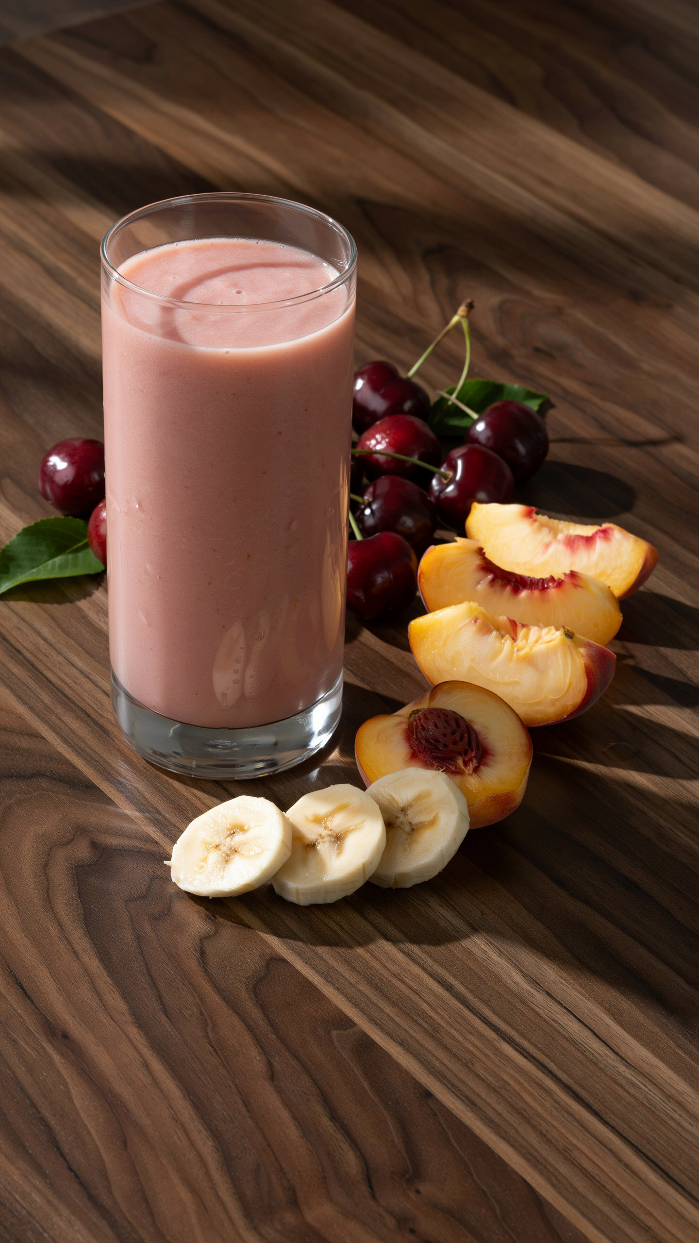 Cherry Peach Banana Smoothie