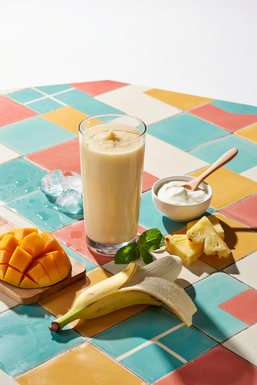 Creamy Mango Pineapple Yogurt Smoothie