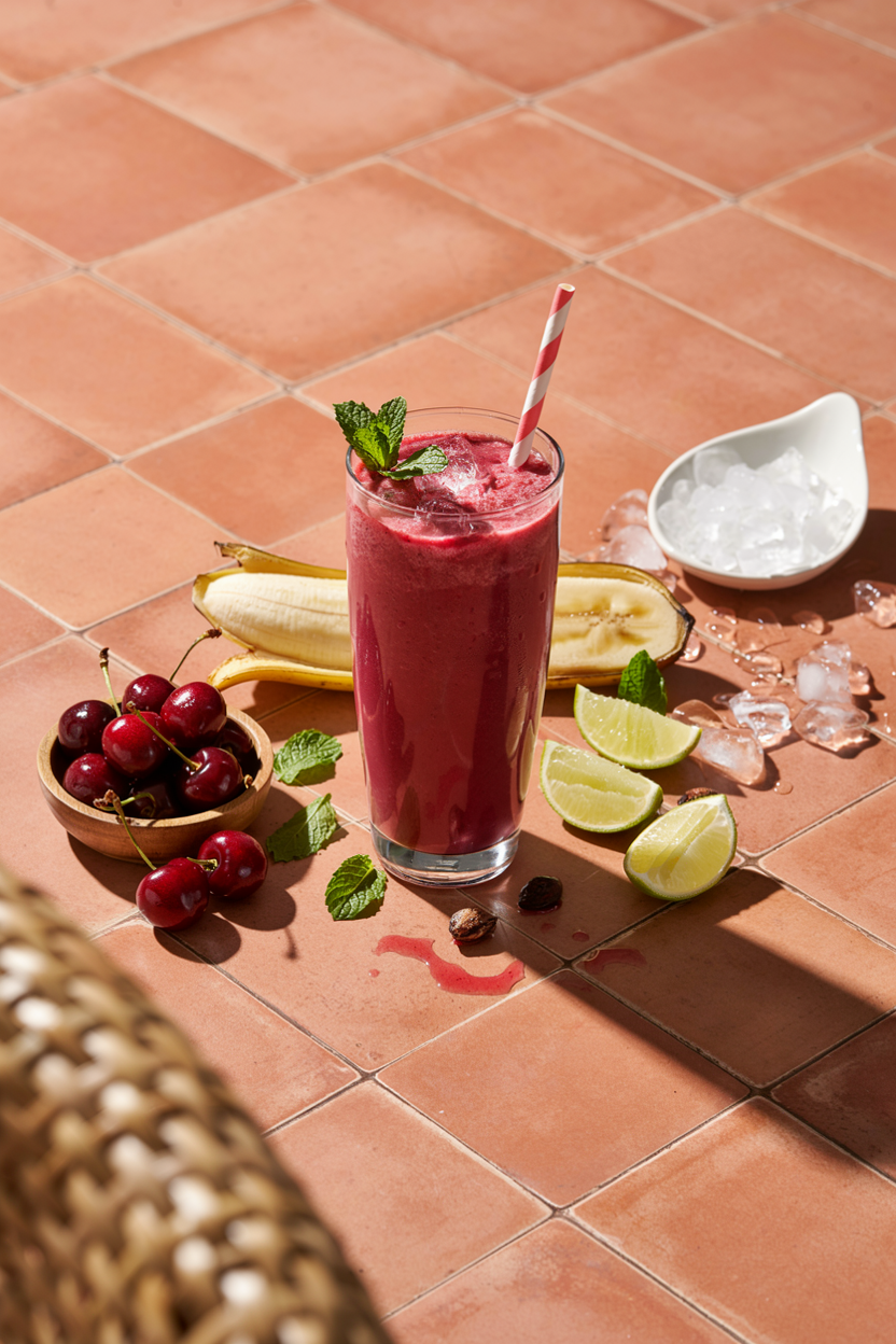 Frozen Cherry Lime Smoothie