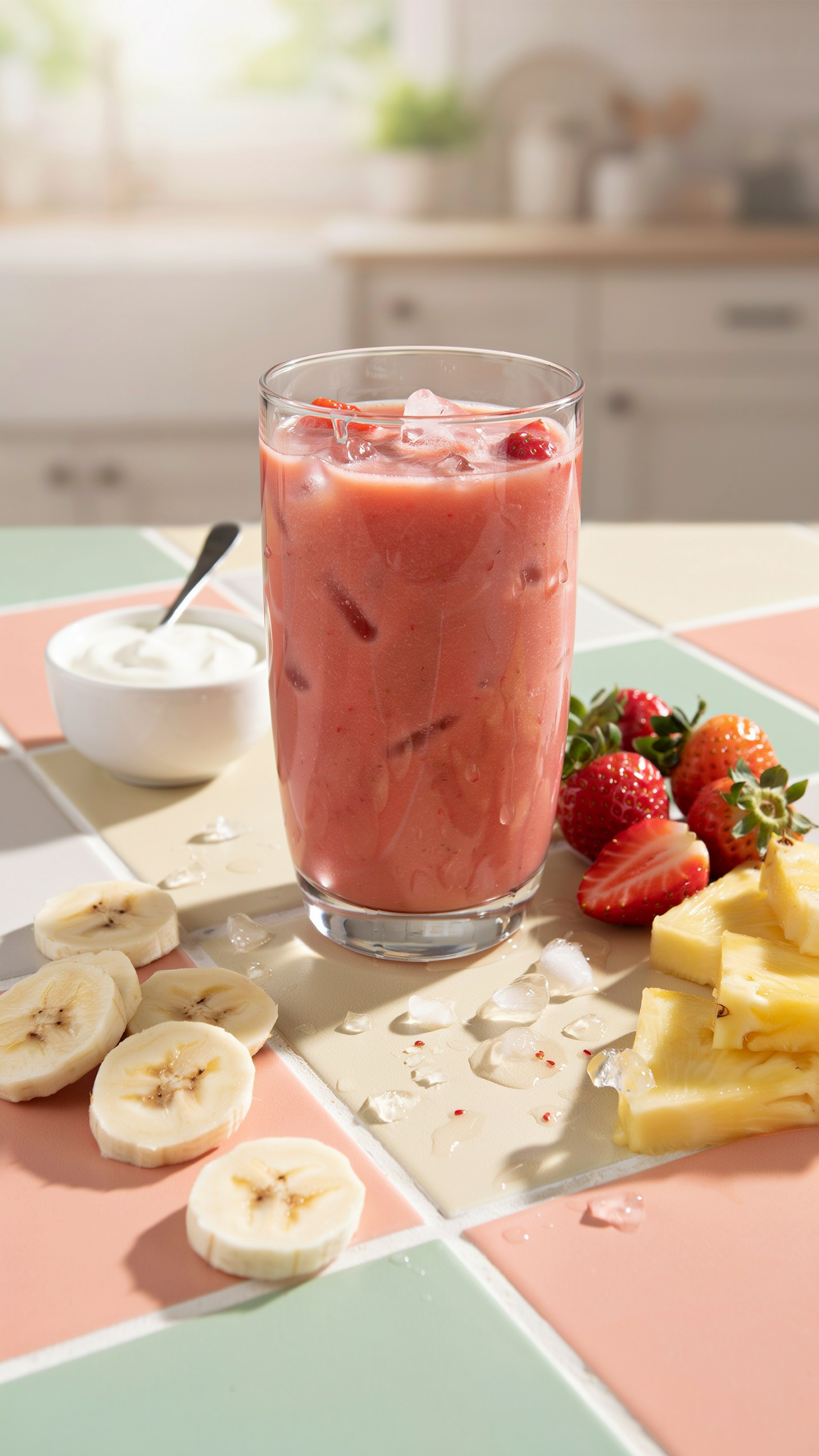 Frozen Strawberry Pineapple Smoothie