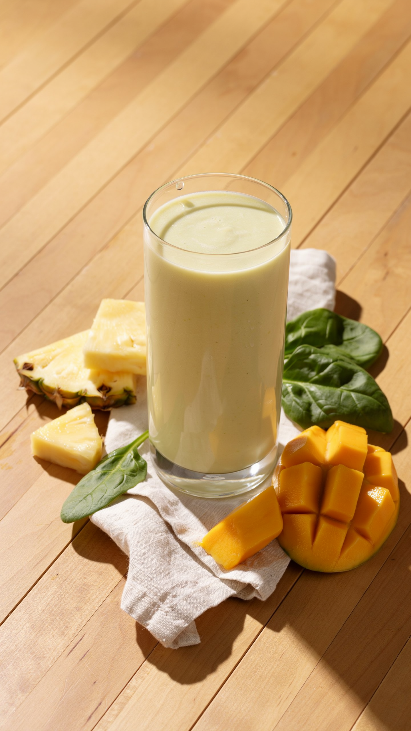 Green Pineapple Mango Smoothie for Beginners