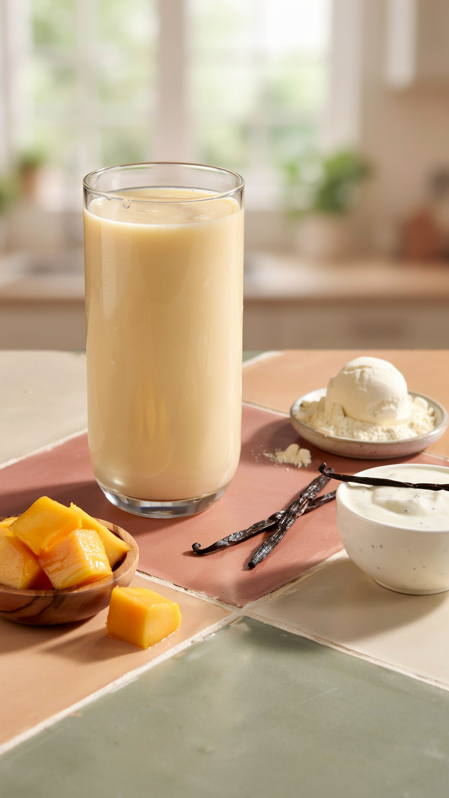 High-Protein Mango Vanilla Smoothie