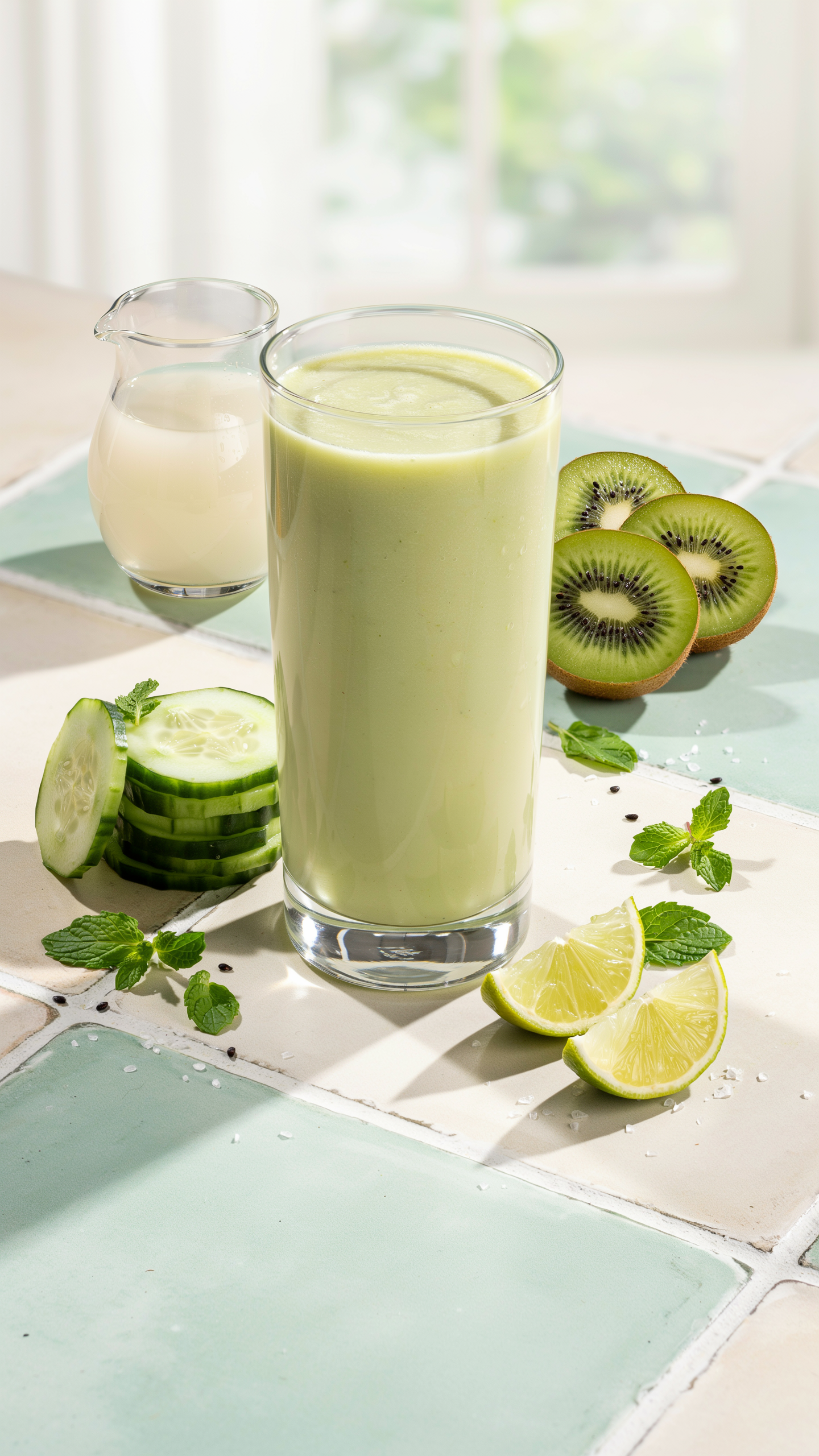 Kiwi Cucumber Detox Smoothie for a Fresh Morning