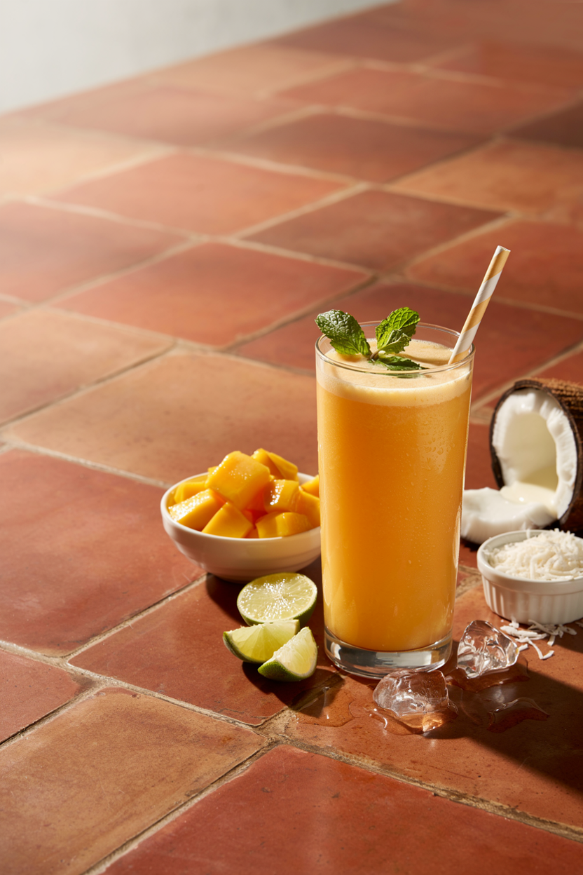Mango Coconut Lime Smoothie for Summer