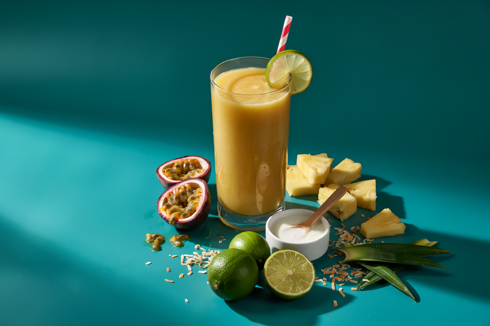 Passion Fruit Pineapple Coconut Smoothie