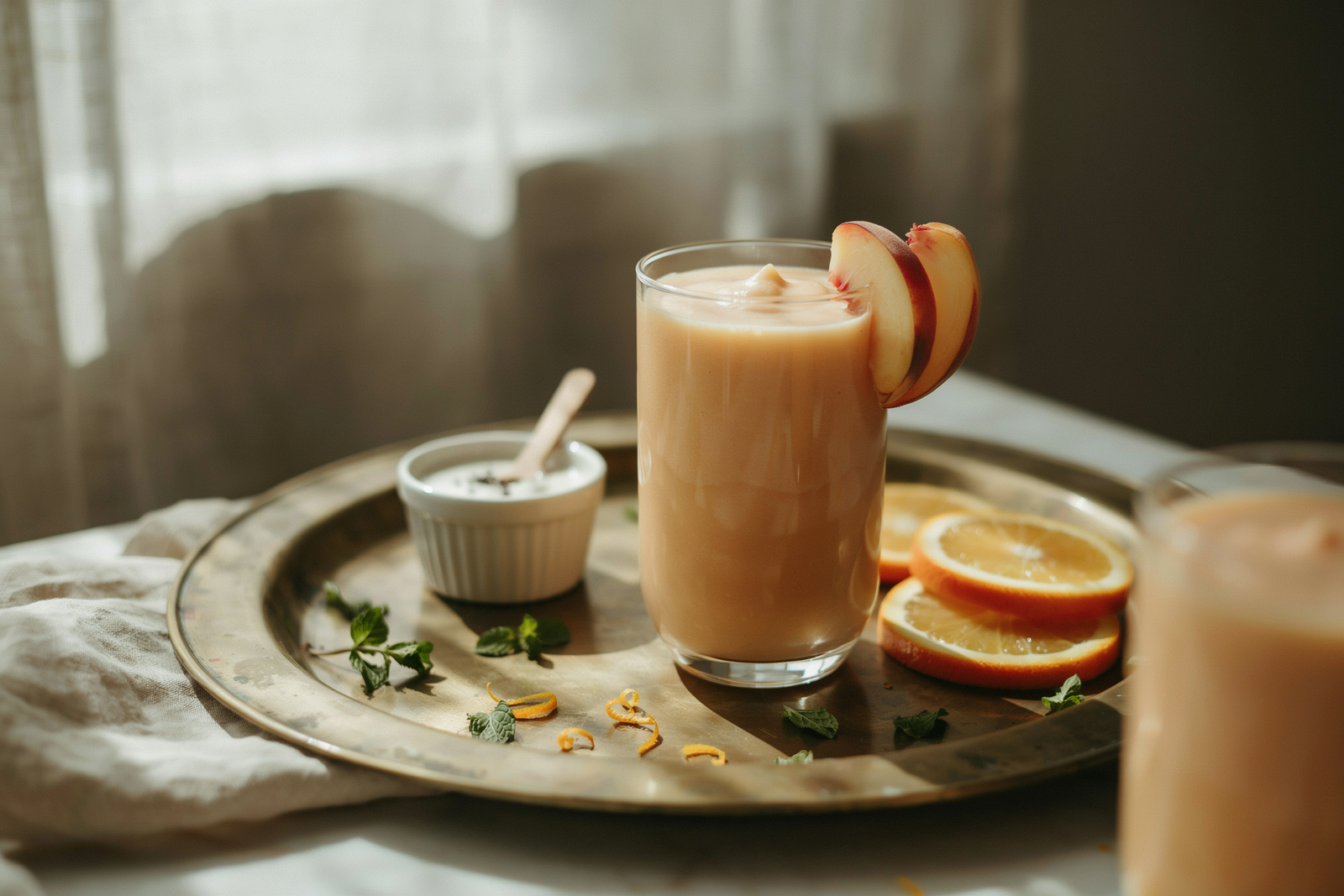 Peach Orange Cream Smoothie