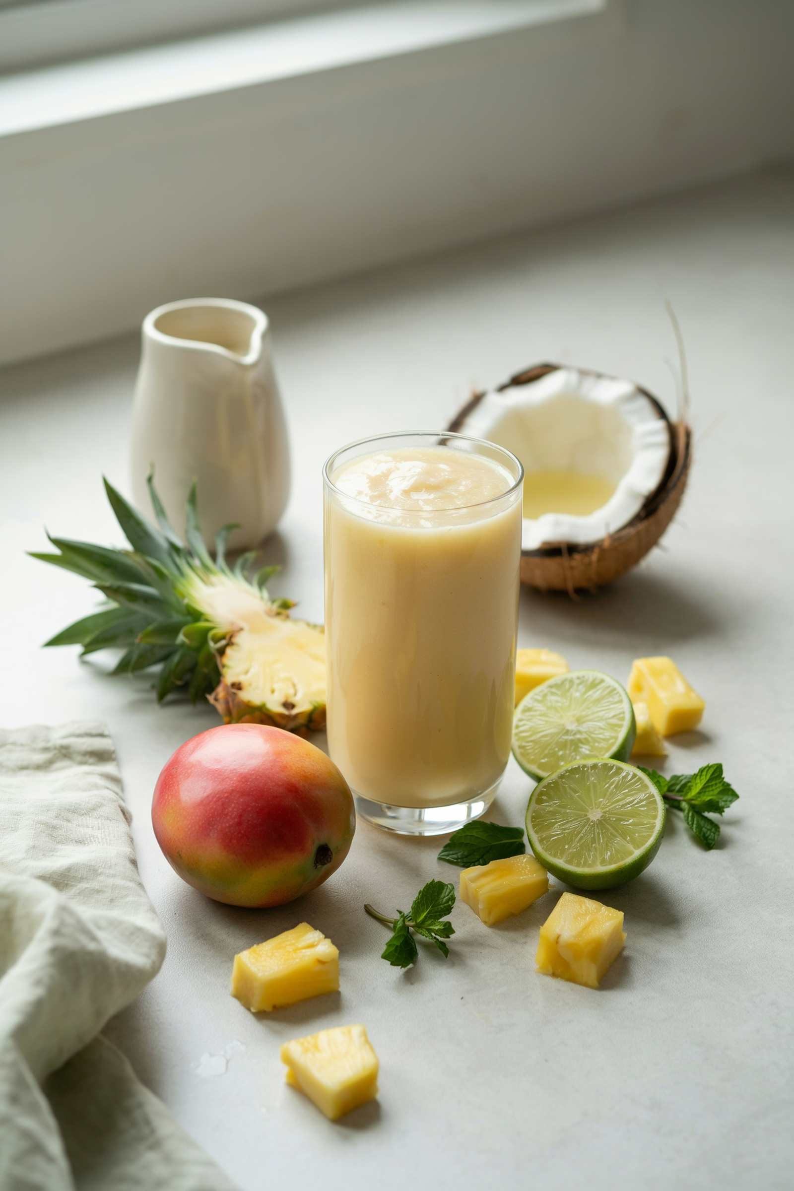 Pineapple Coconut Smoothie Bowl for Summer
