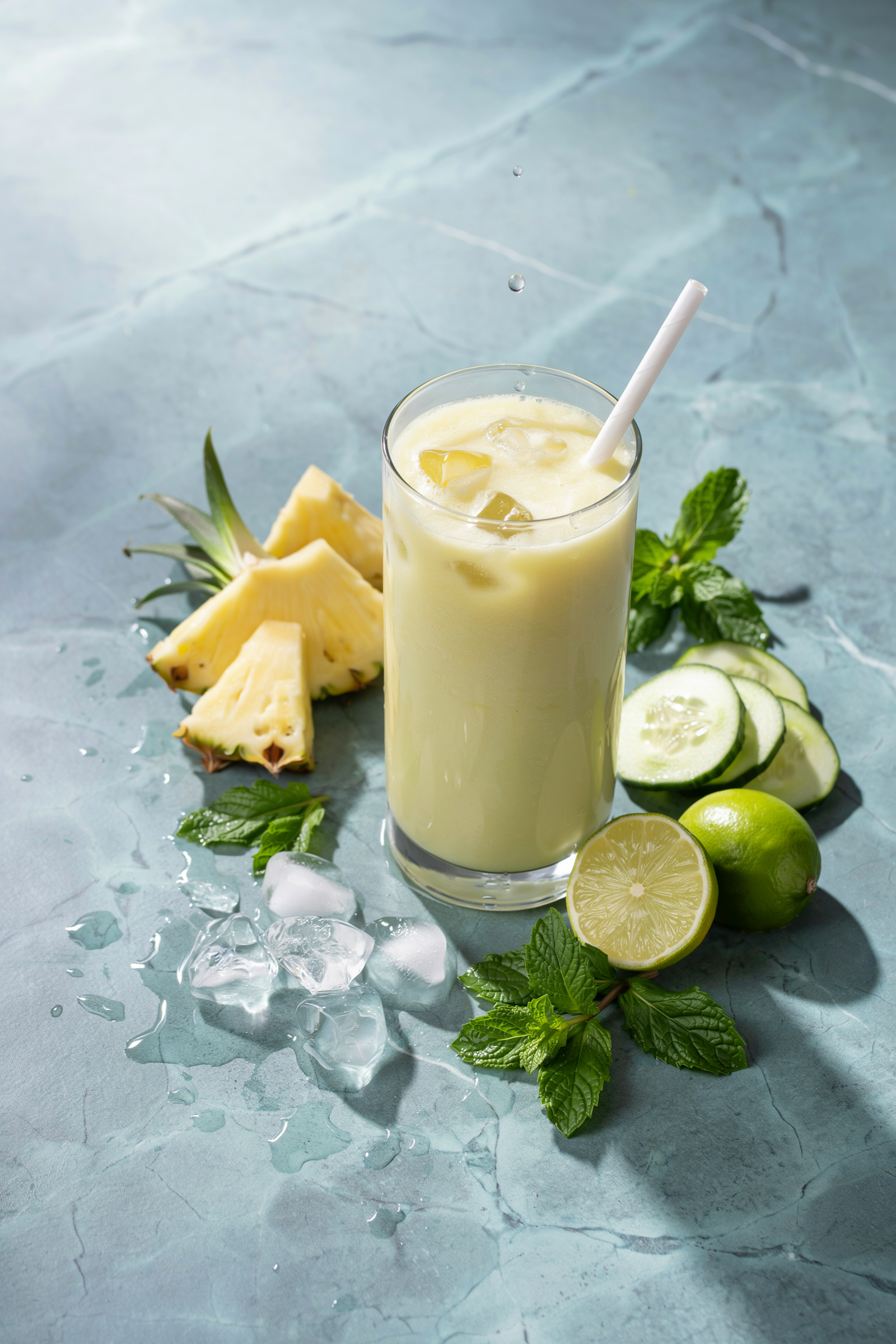 Pineapple Cucumber Weight Loss Smoothie