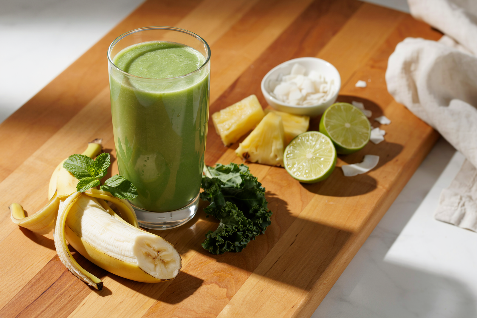 Pineapple Kale Smoothie That Does Not Taste Green