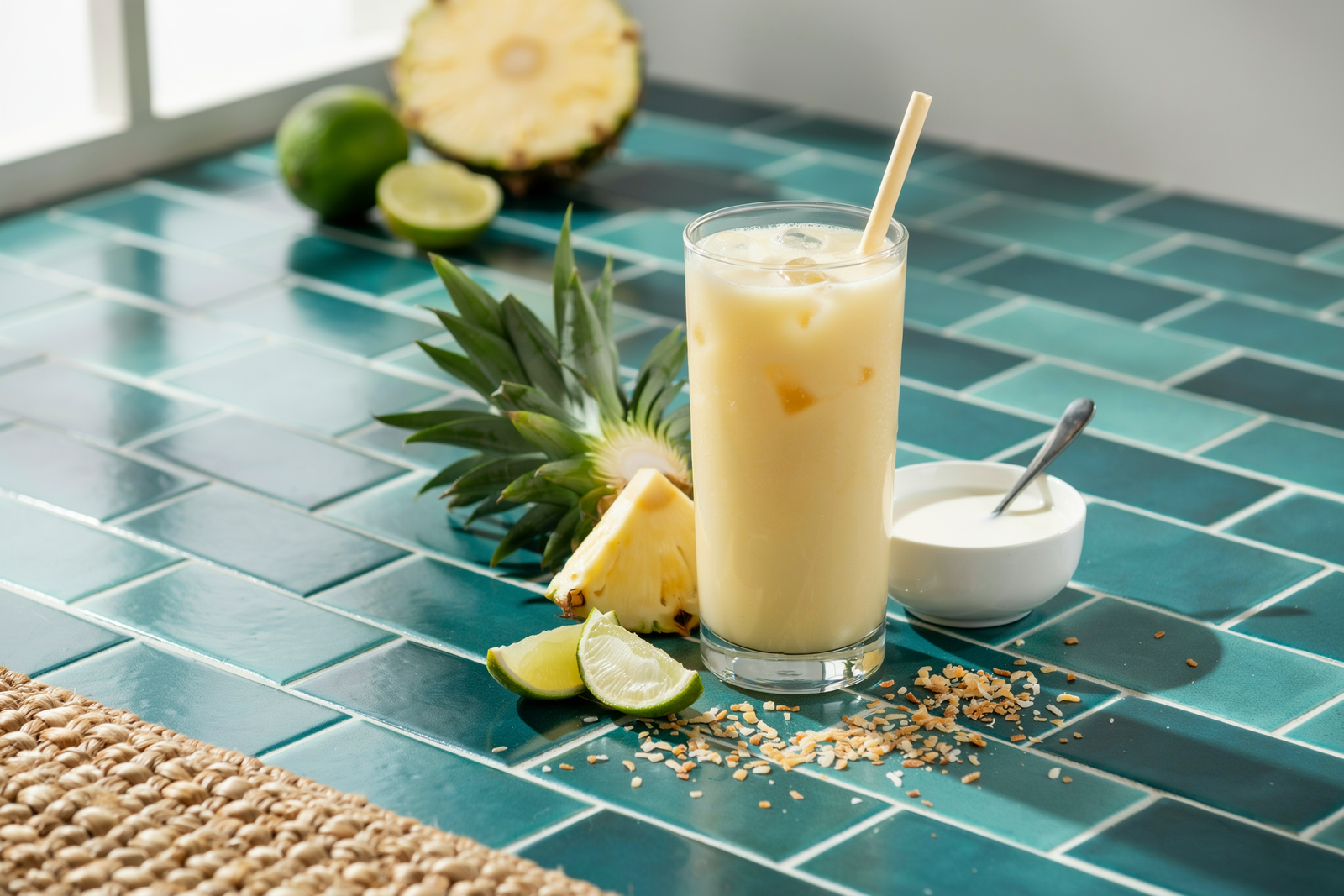 Pineapple Lime Coconut Smoothie