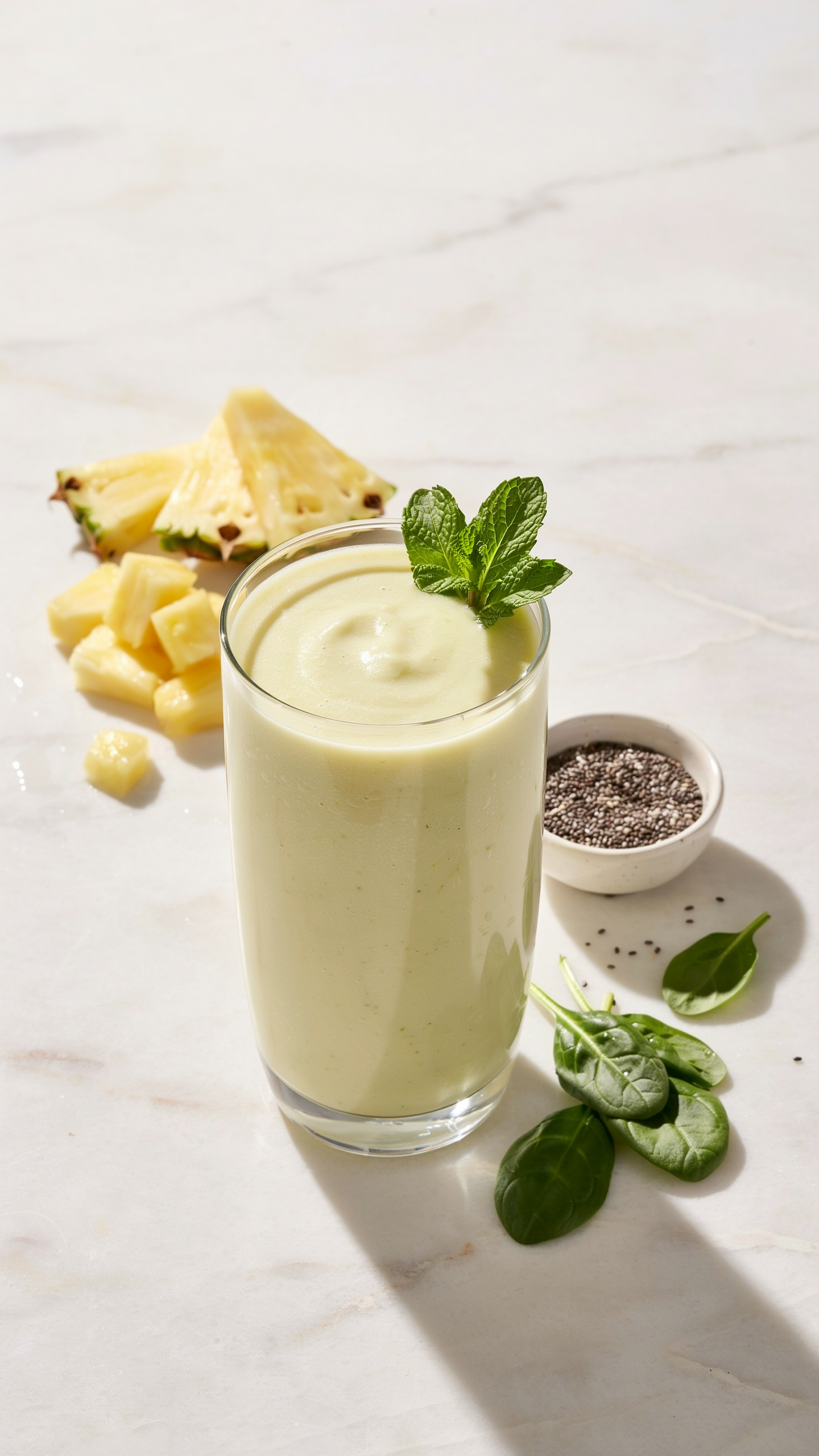 Pineapple Spinach Weight Loss Smoothie