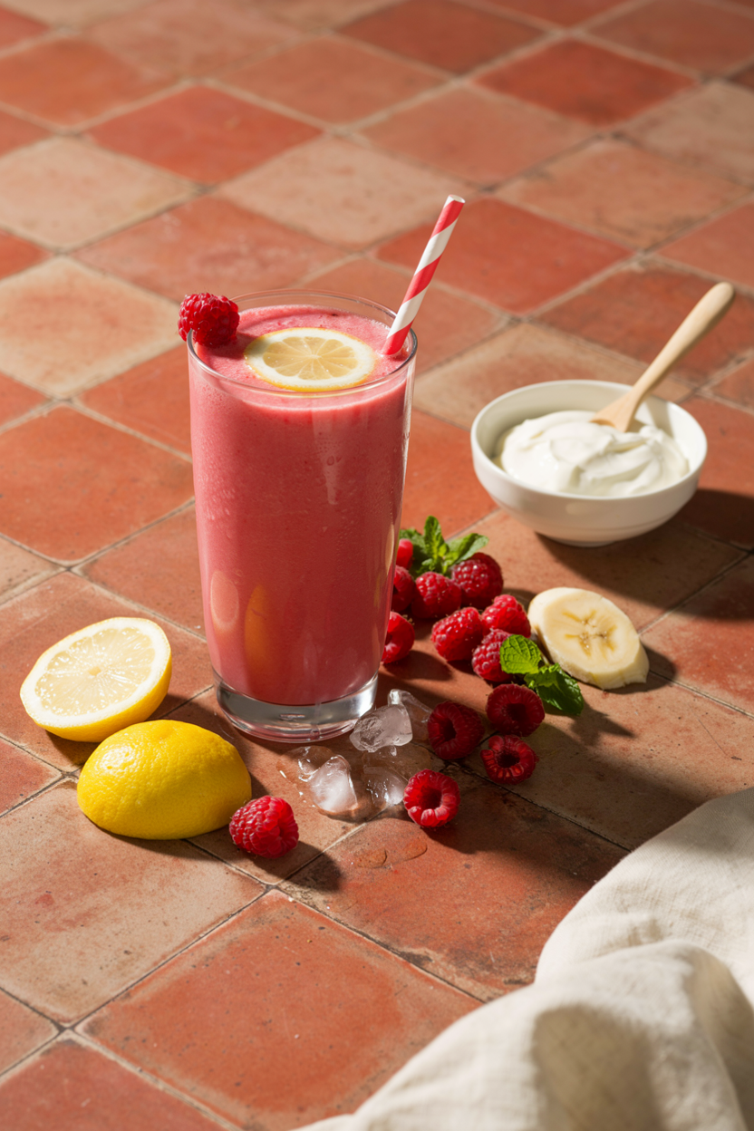 Raspberry Lemonade Yogurt Smoothie
