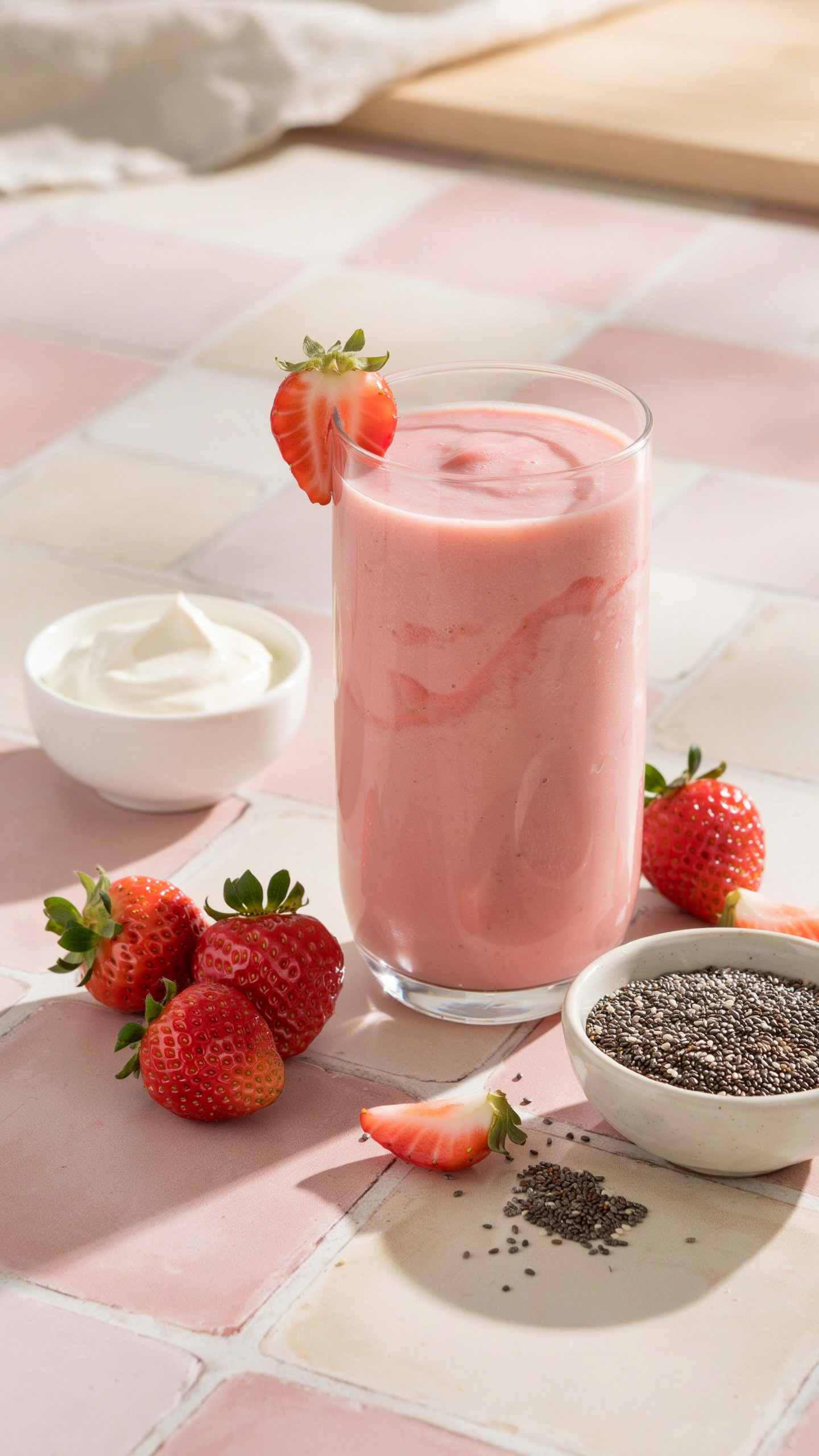 Strawberry Greek Yogurt Weight Loss Smoothie