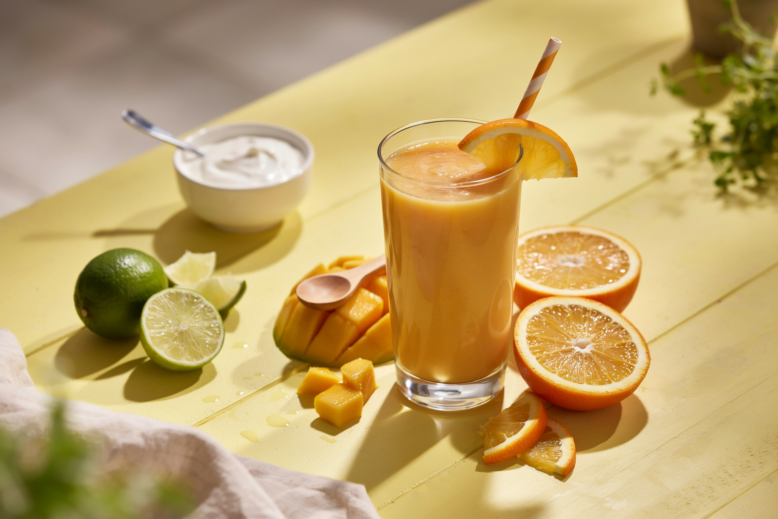 Tropical Mango Orange Smoothie for Sunny Days