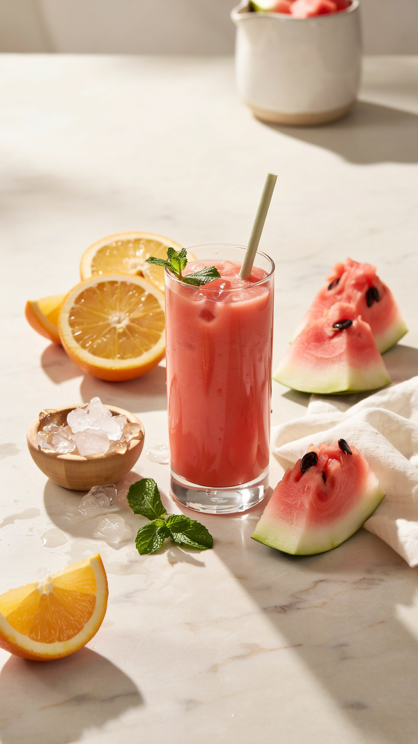 Watermelon Orange Smoothie for a Fresh Morning