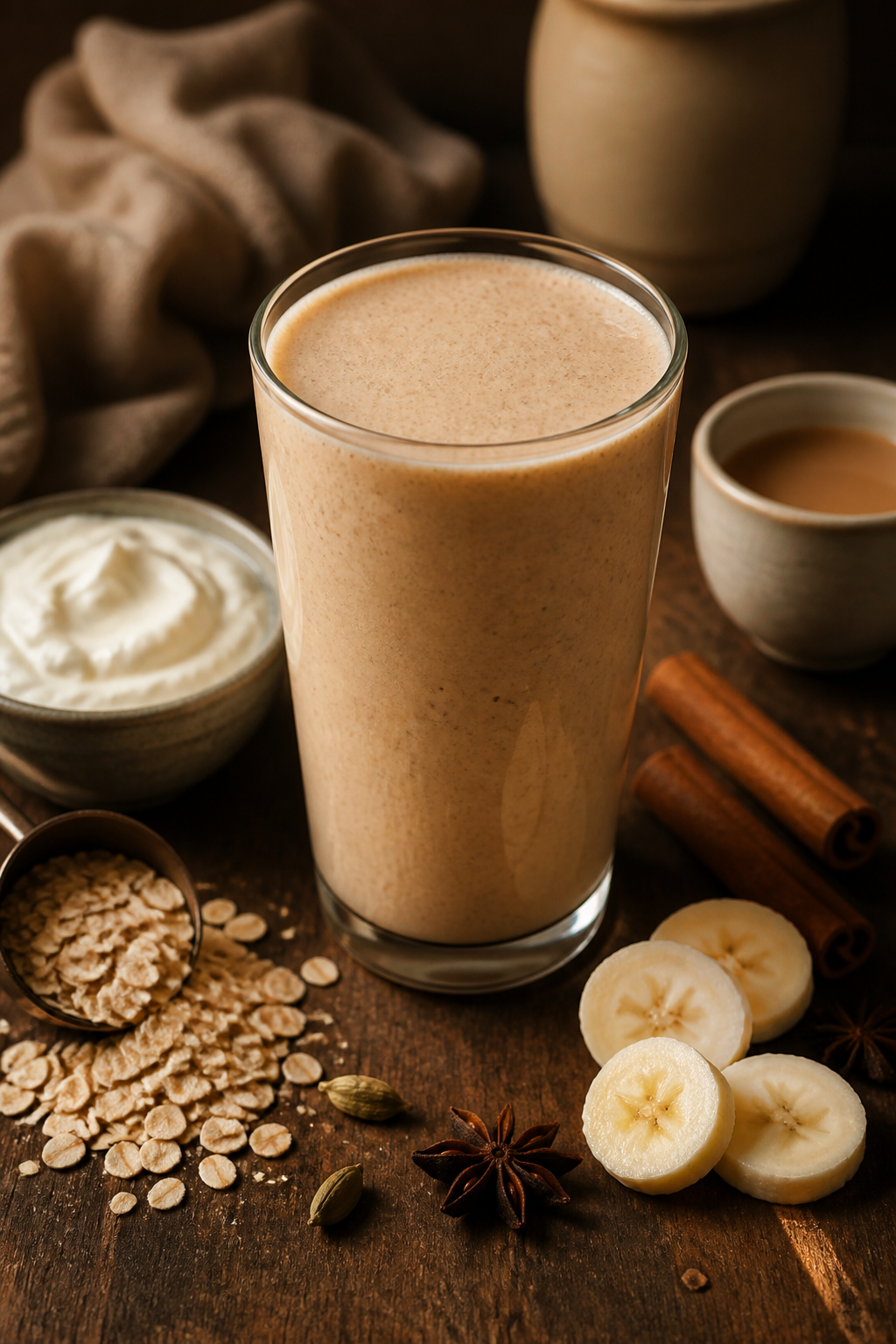 Chai Protein Smoothie With Greek Yogurt