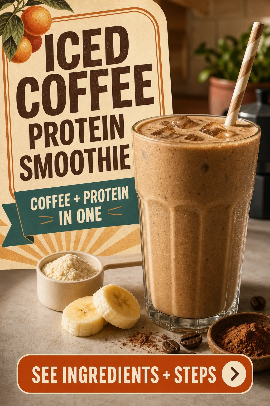 Iced Coffee Protein Smoothie for Busy Mornings