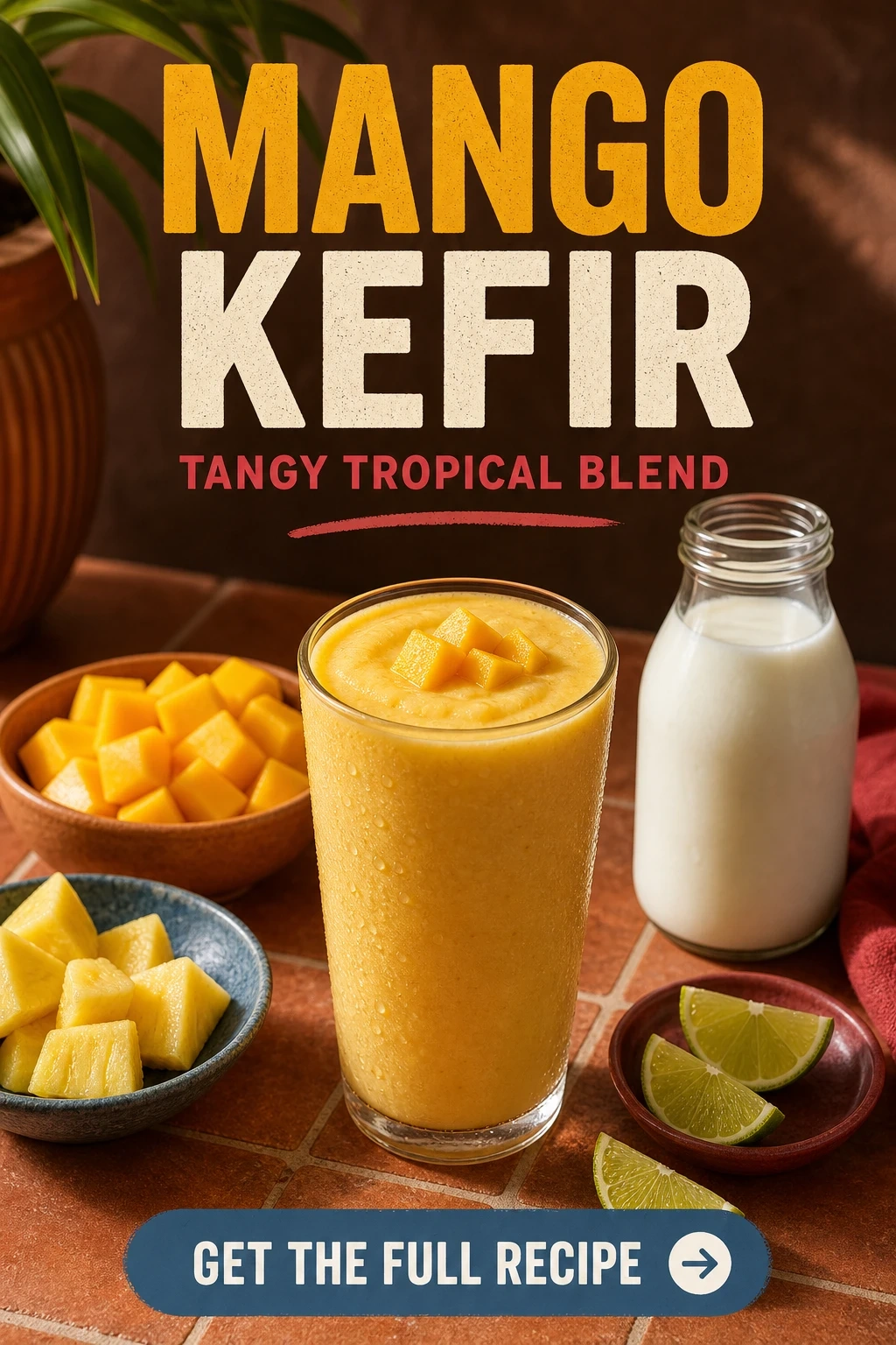 Mango Kefir Smoothie With Pineapple