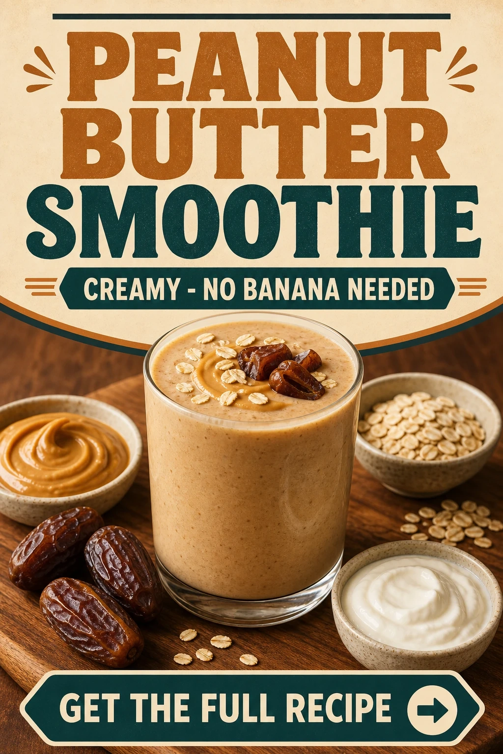 Peanut Butter Smoothie Without Banana With Dates