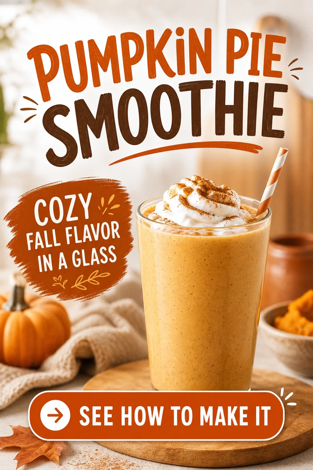Pumpkin Pie Smoothie With Greek Yogurt