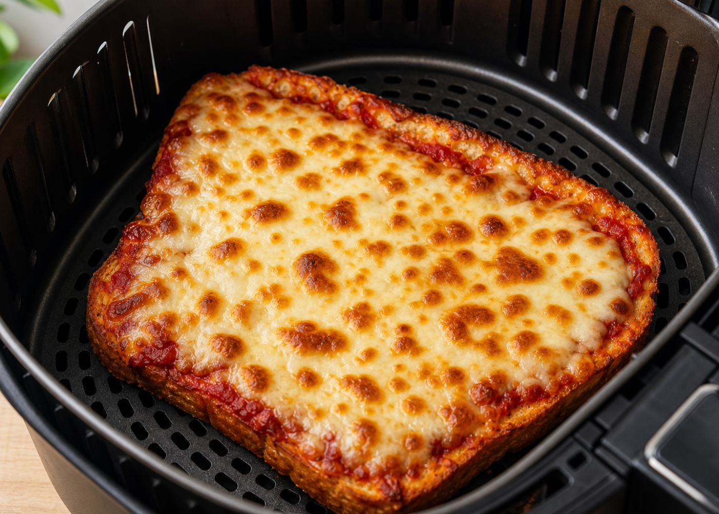 Crispy Air Fryer Pizza Bread With Mozzarella