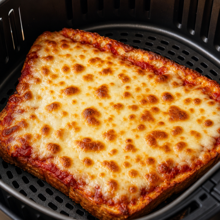 Crispy Air Fryer Pizza Bread With Mozzarella