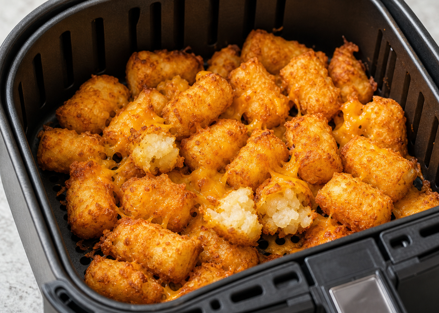 Crispy Cheesy Air Fryer Tater Tots