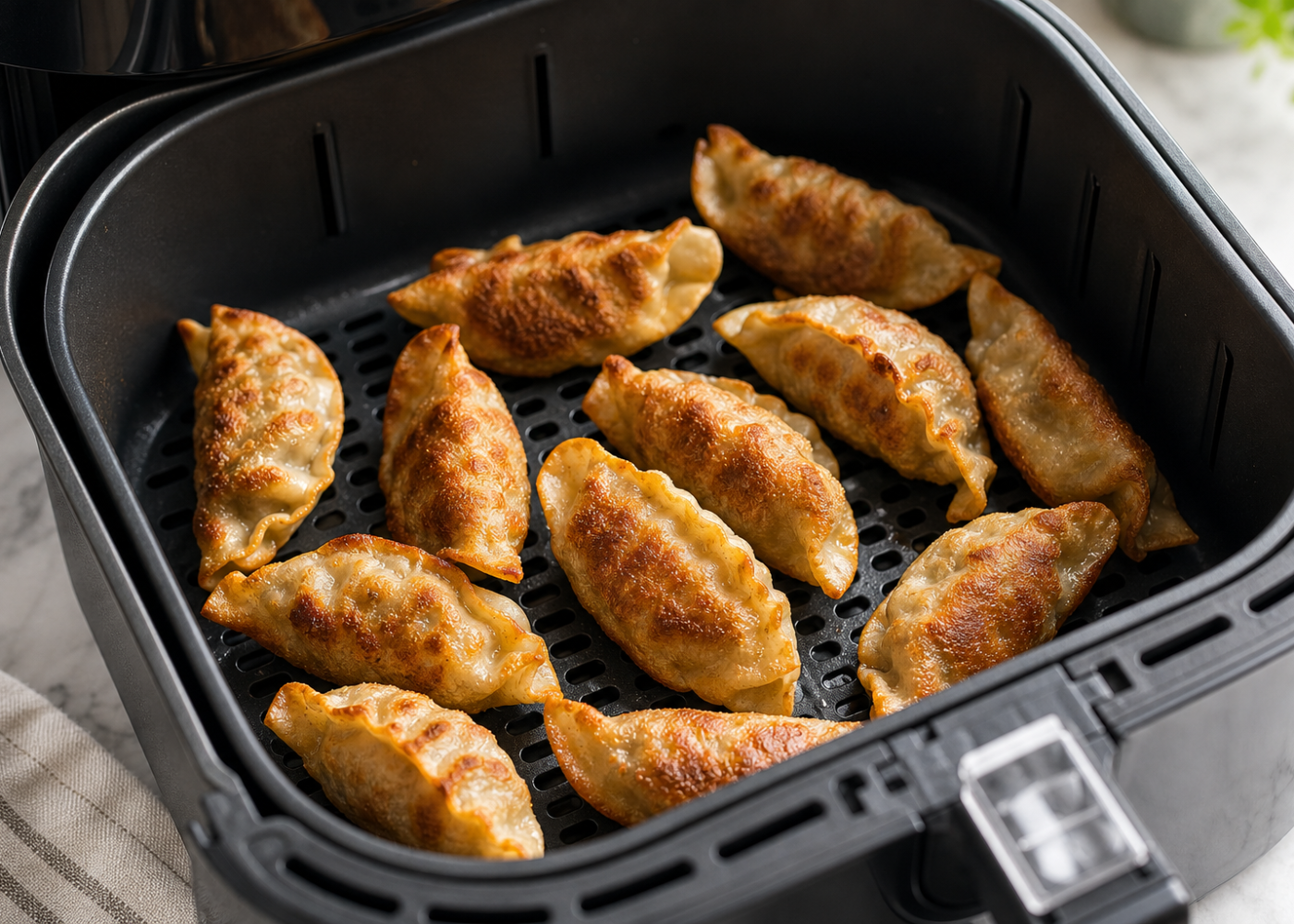 Crispy Frozen Potstickers in Air Fryer