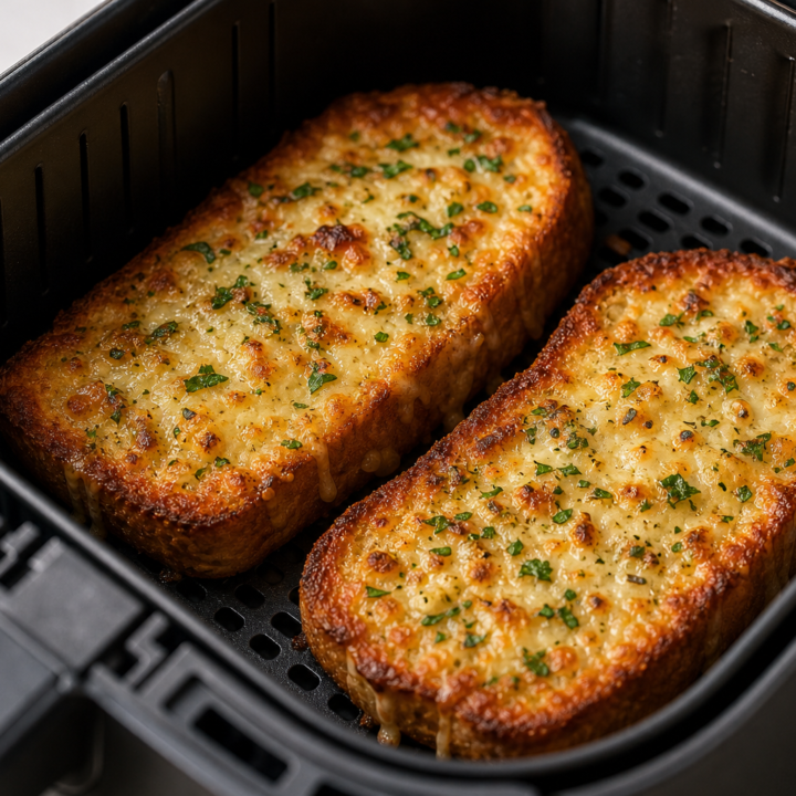 Garlic Parmesan Air Fryer Cheese Toast