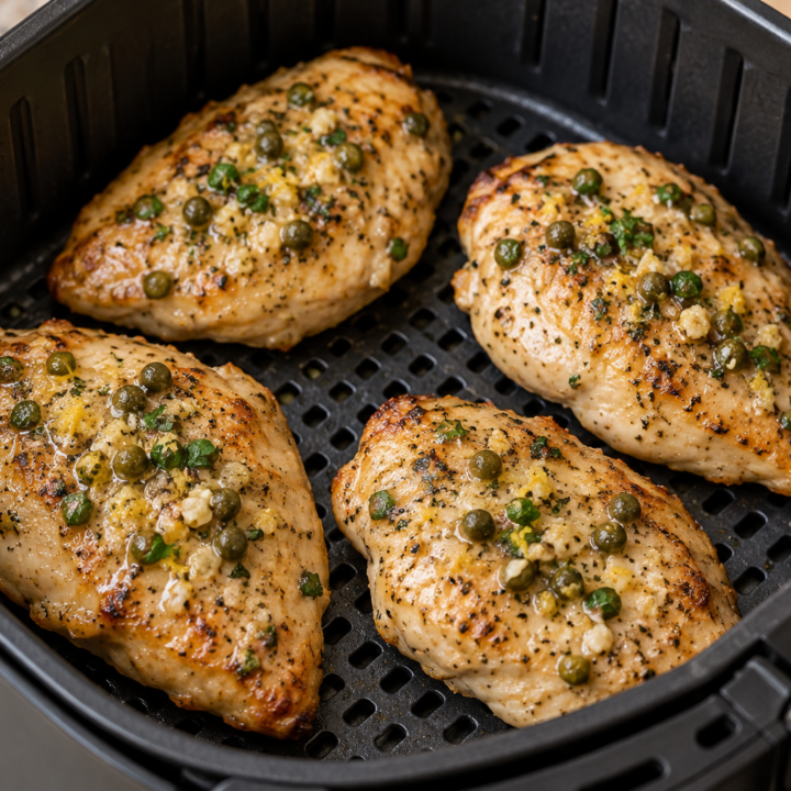 Air Fryer Lemon Chicken With Capers