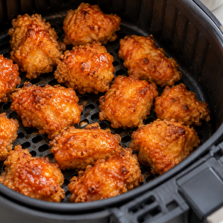 Buffalo Chicken Bites in Air Fryer With Ranch Dip