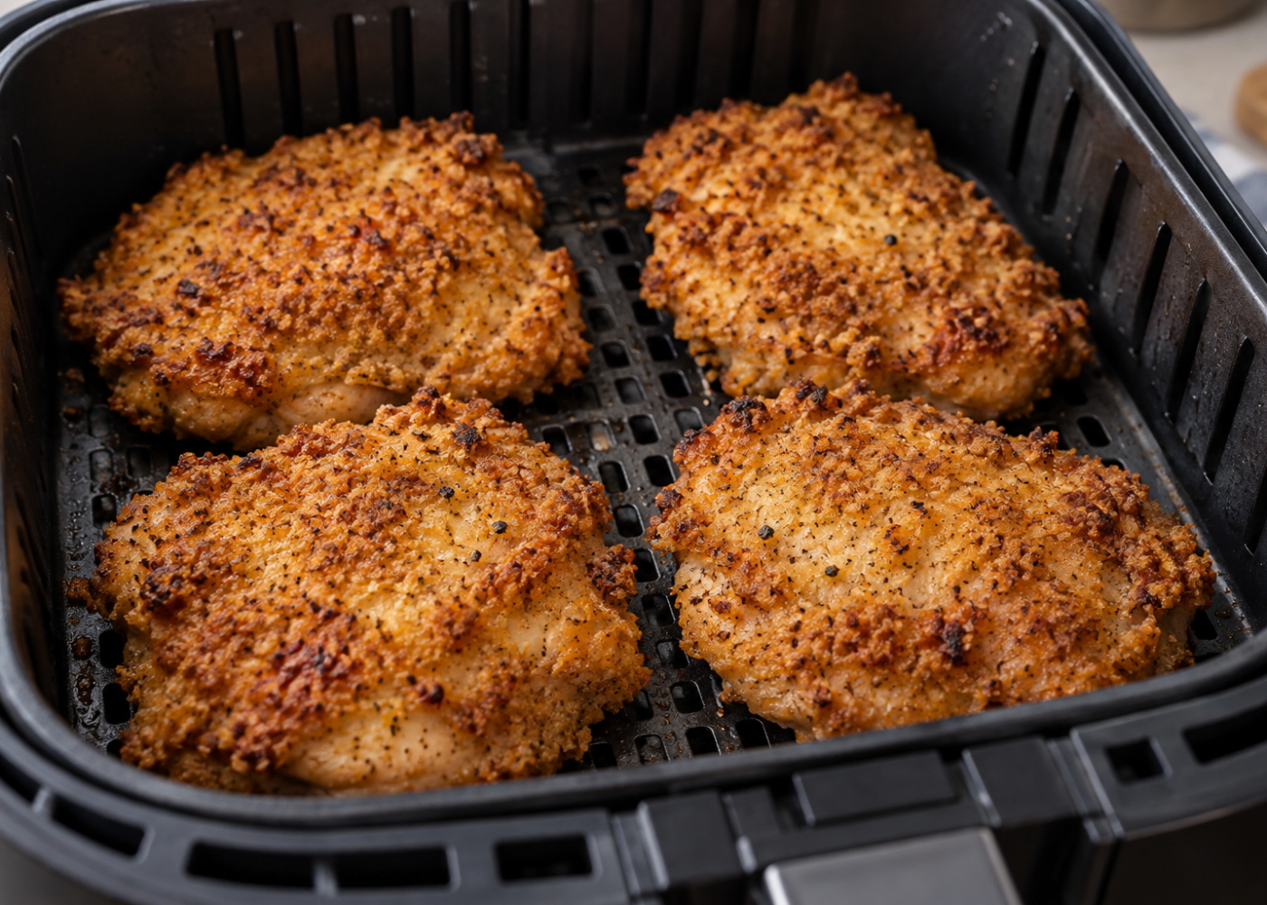 Crispy Air Fryer Boneless Skinless Fried Chicken Thighs