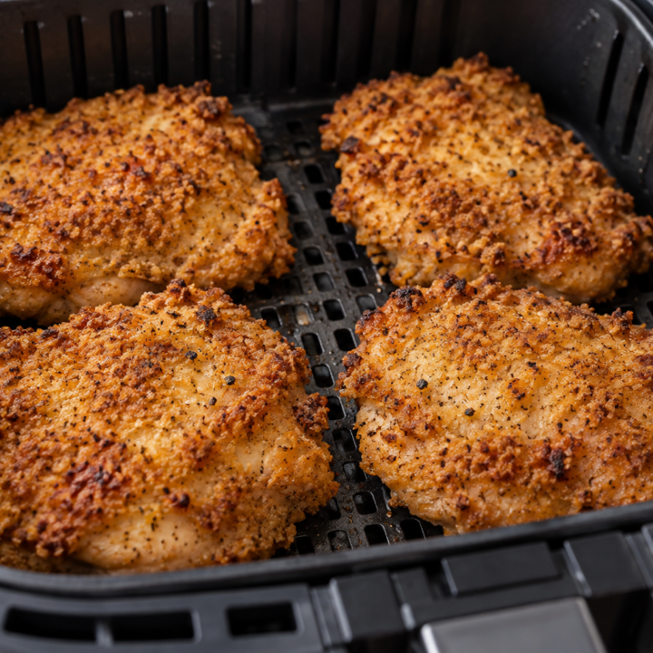 Crispy Air Fryer Boneless Skinless Fried Chicken Thighs