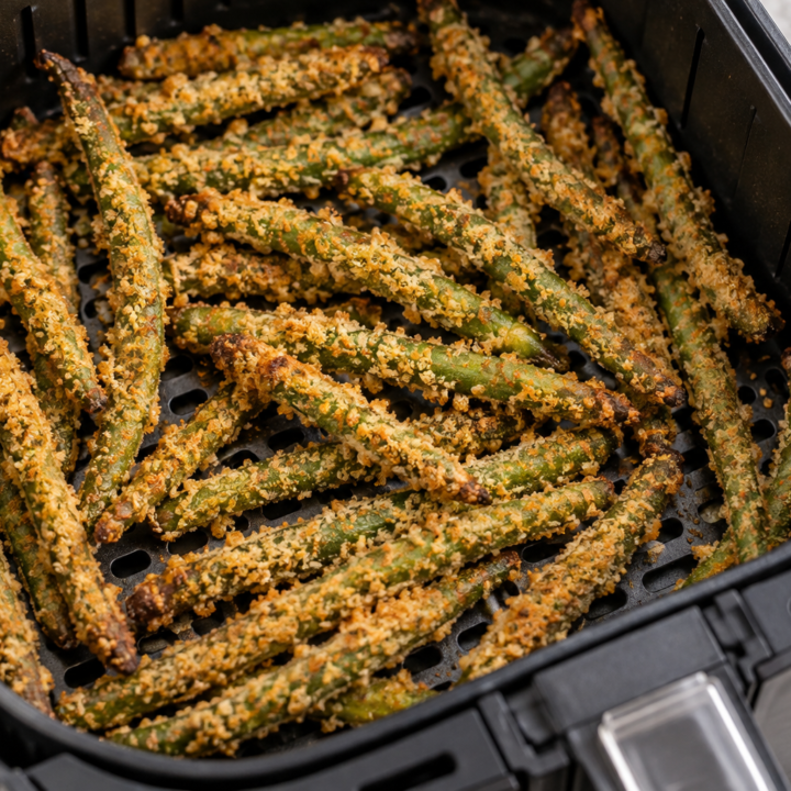 Crispy Green Bean Fries in Air Fryer With Panko